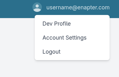 Enapter Cloud account settings